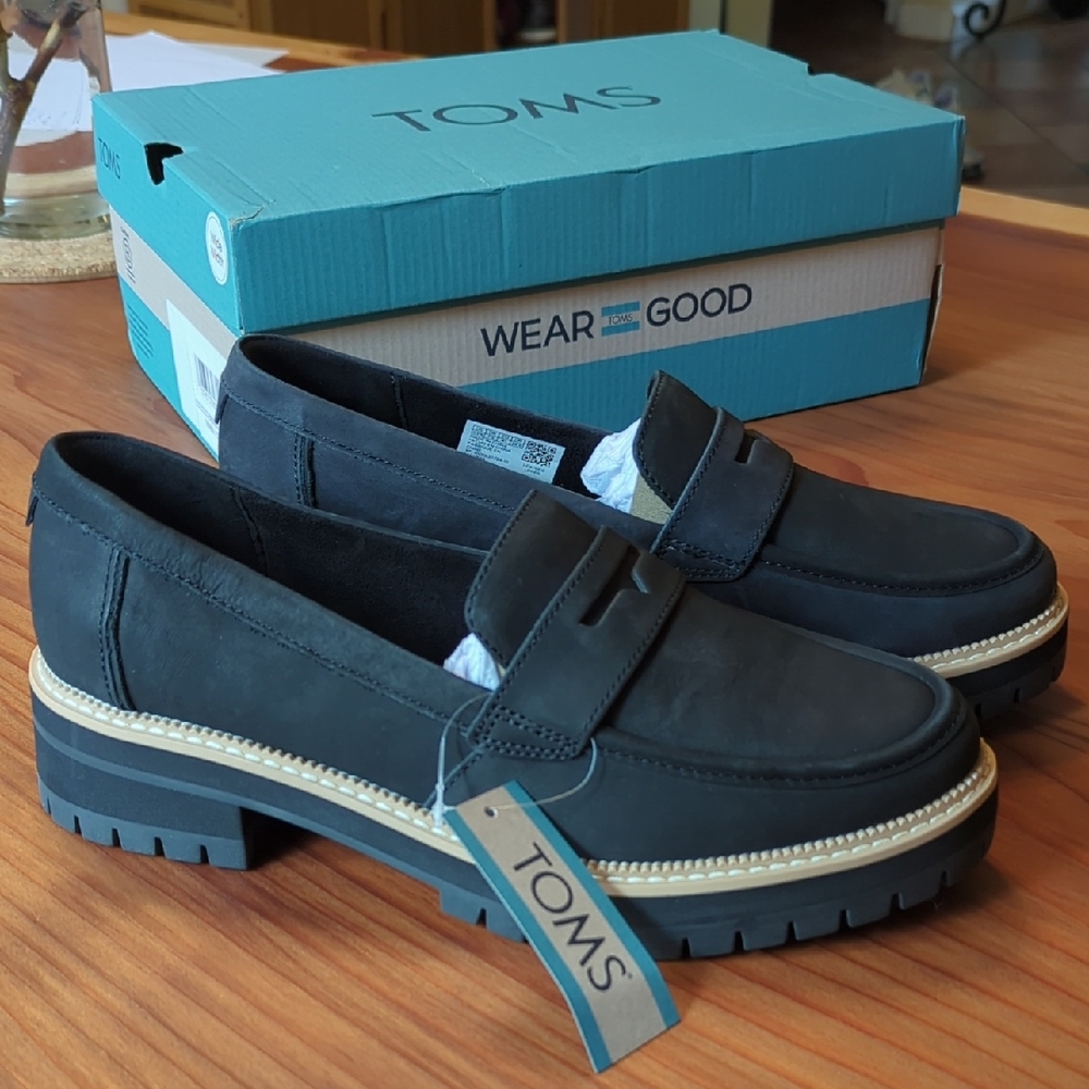 TOMS Women's Cara Black Loafers